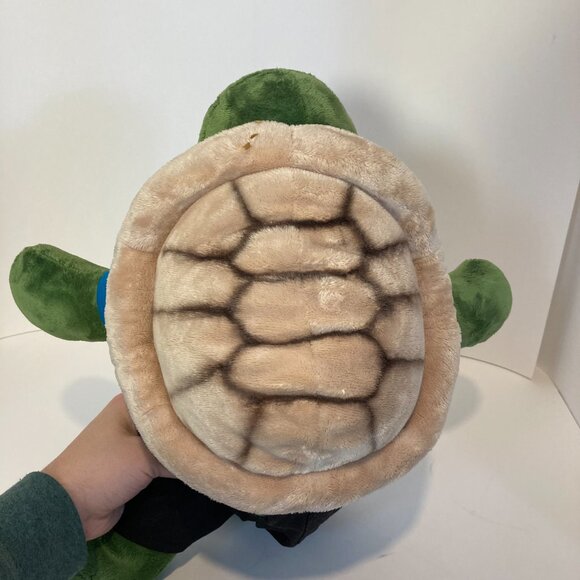 Build A Bear Trekkin Turtle W Removeable Backpack Shell Stuffed Plush Animal 16" - Picture 7 of 12
